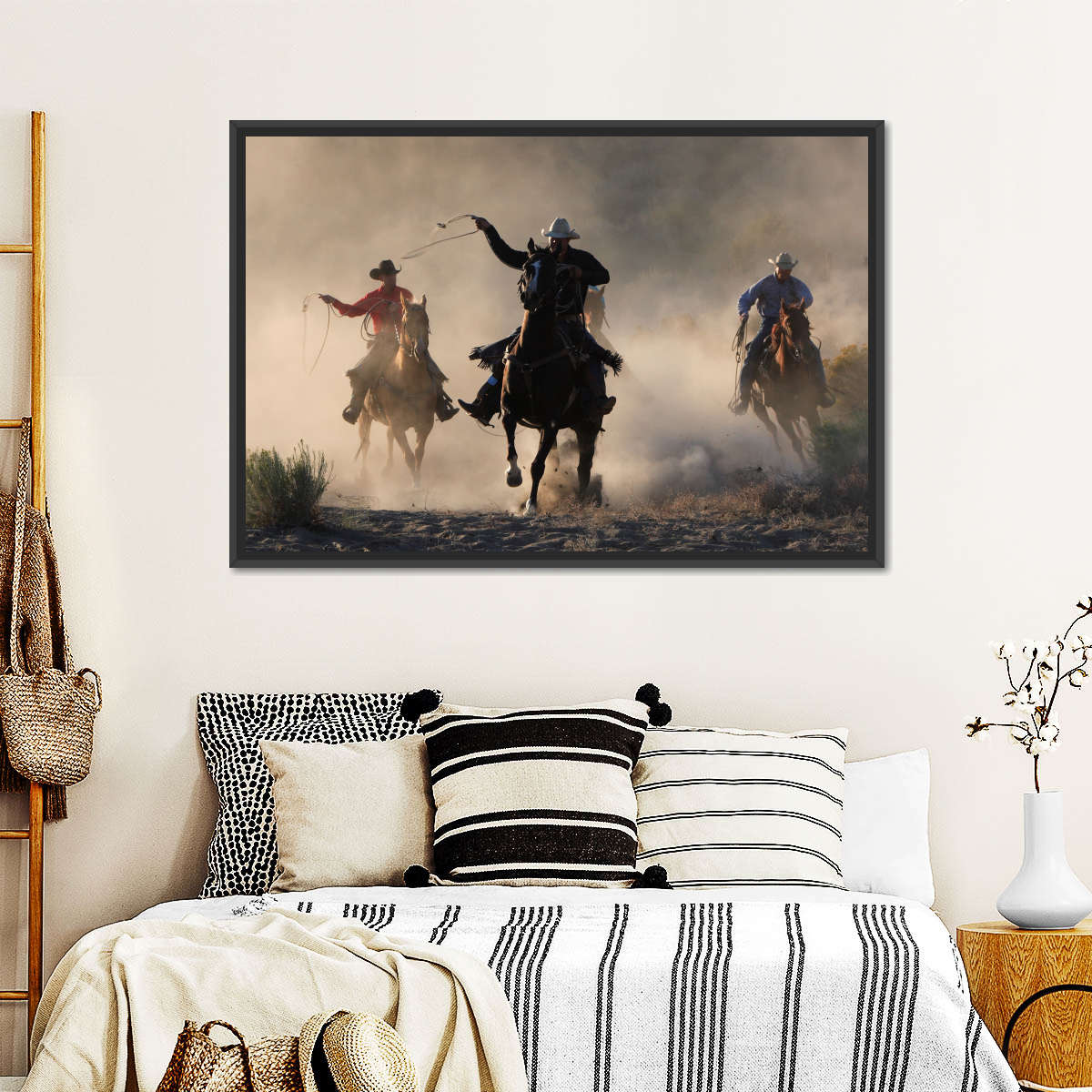 Cowboys In Action Wall Art