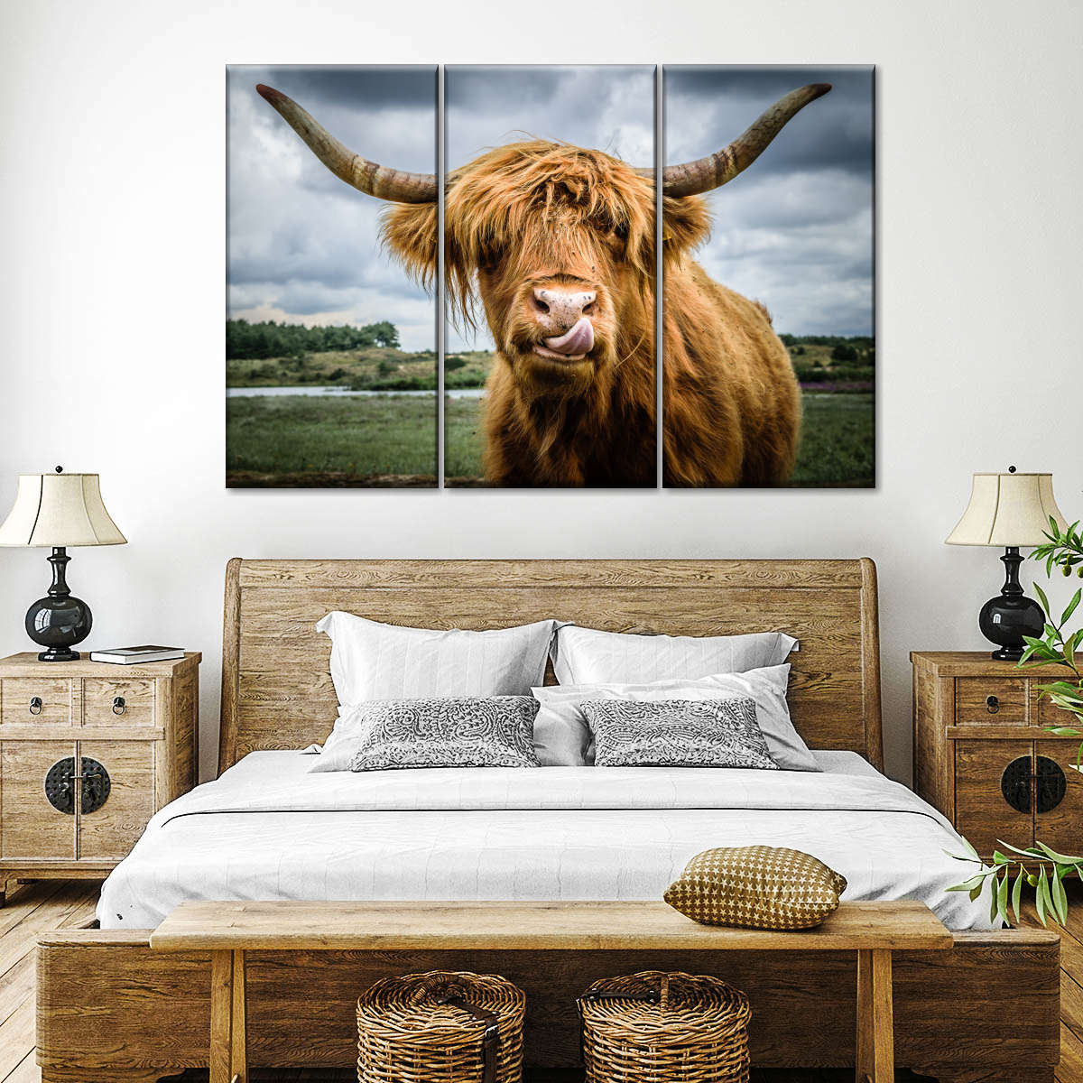 Silly Highland Cow Wall Art