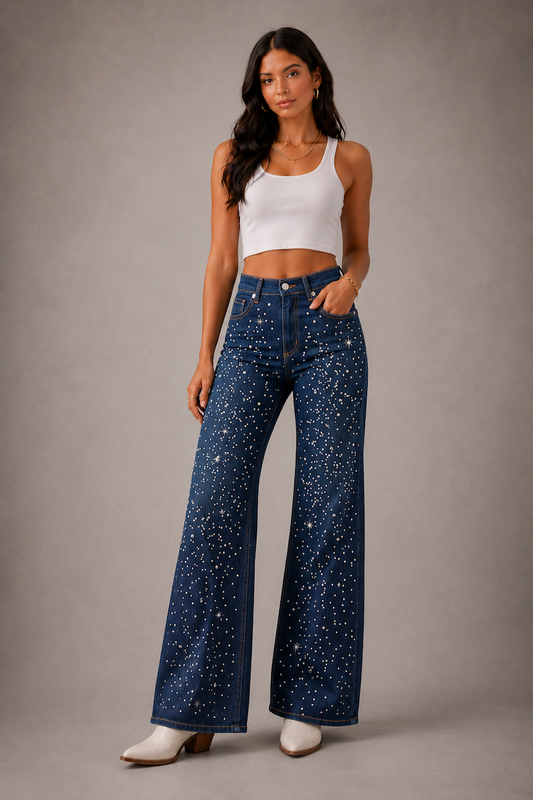 GJG Celeste Wide Leg Jean Dark Wash