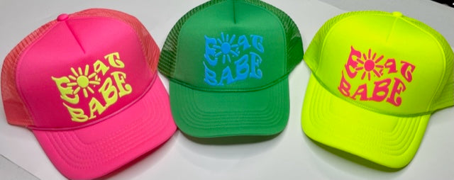 Boat Babe Neon Cap  choice of colors