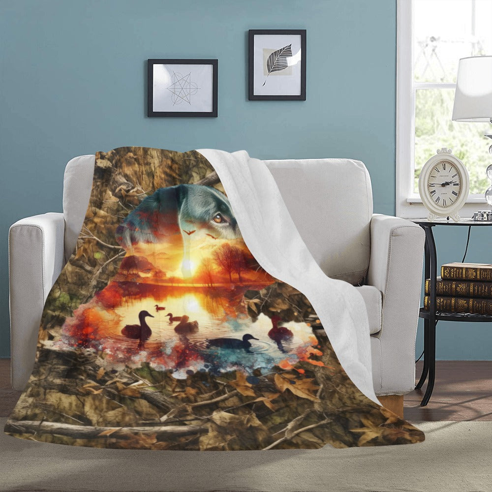 Camo Lab Ultra-Soft Micro Fleece Blanket 60" x 80" Made in America