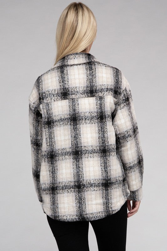 Cozy Plaid Flannel Shacket choice of colors