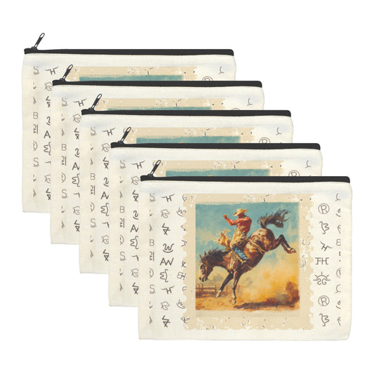 Rodeo Cowboy #1 set of 5 bags Cosmetic Bag Made in America