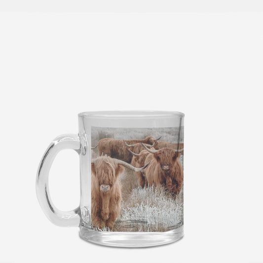 Highland Herd Glass Mug