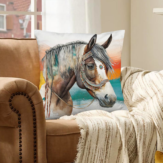 Baha Ranch Fancy Horse Pillow Case Made in America