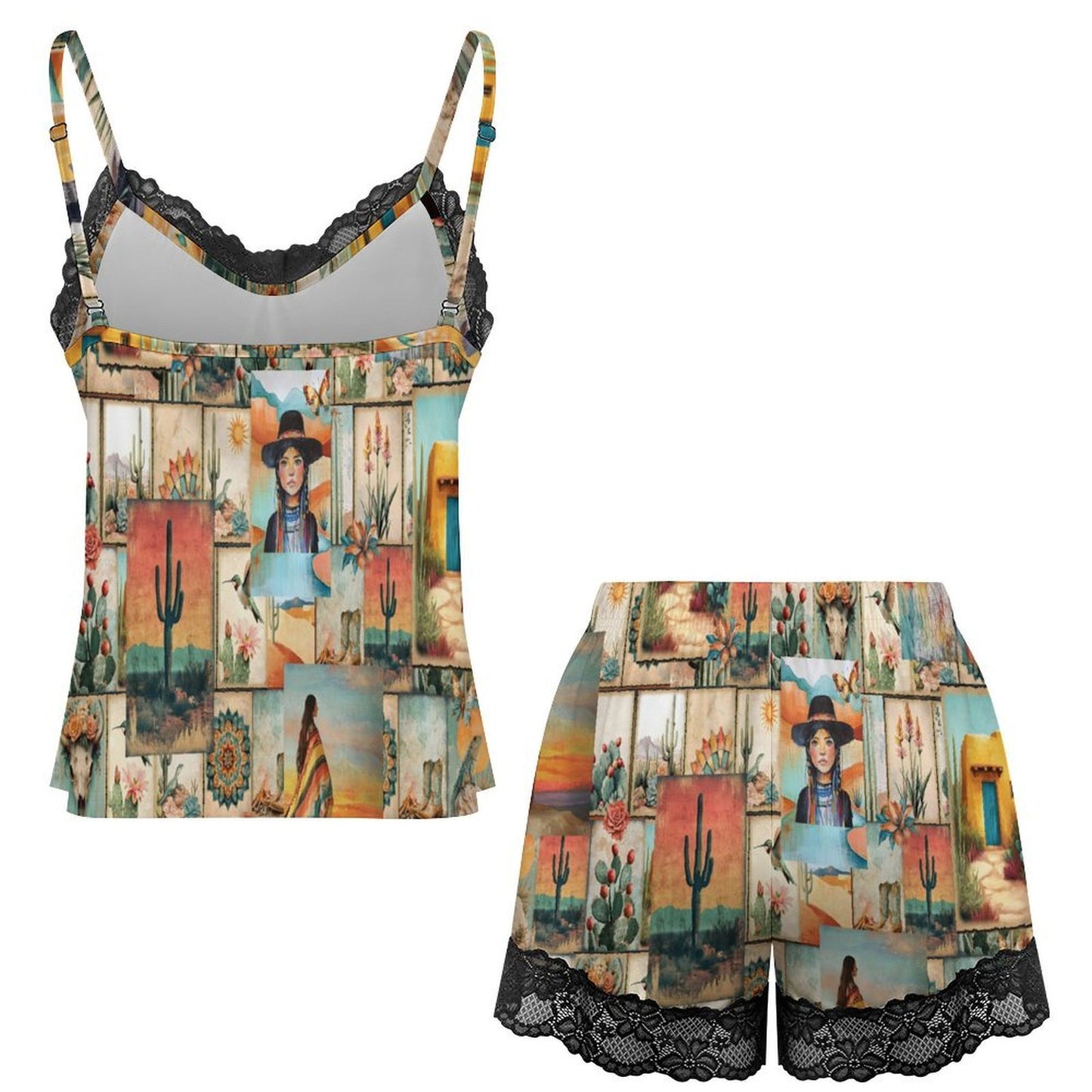 Baha Ranch Pictures of the Southwest Lace Pajama Set