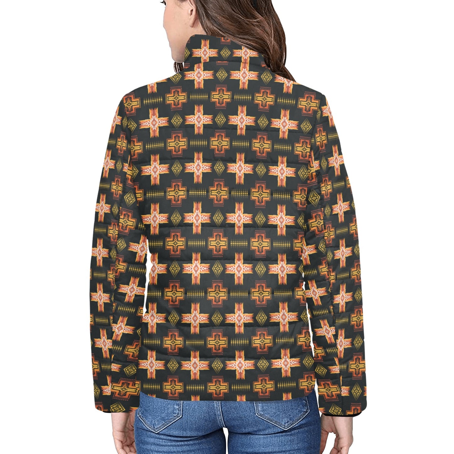 Fire Aztec Women's Puffy Jacket