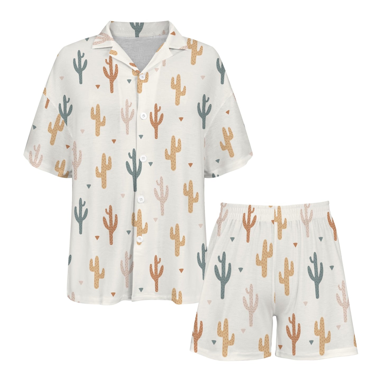 Baha Ranch Cactus Print Women's Pajama set Made in America