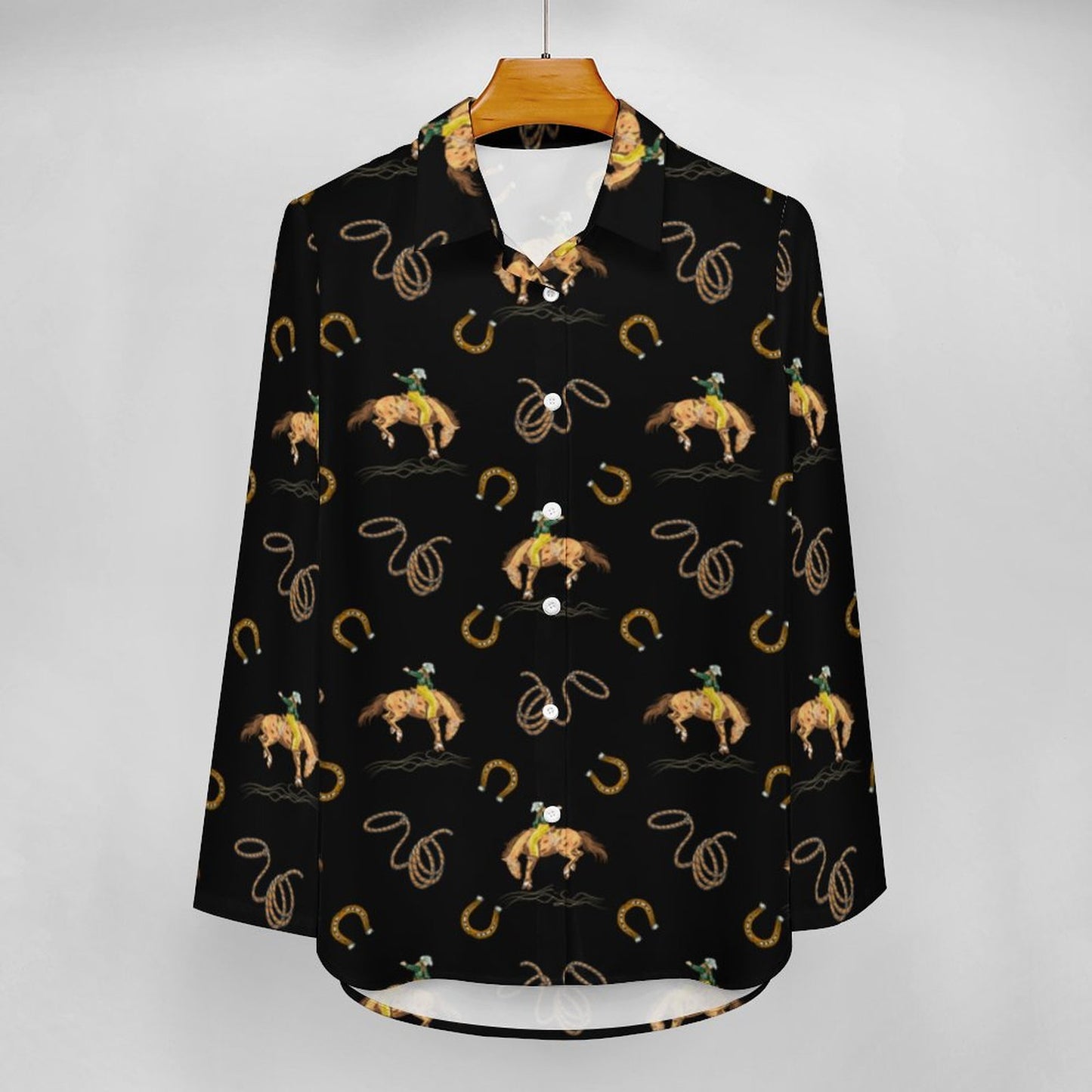 Rodeo Cowboy Button Up Blouse