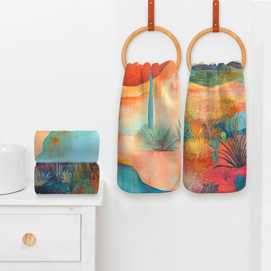Desert Dreaming Set of 4 Kitchen Dish Towels Made in America