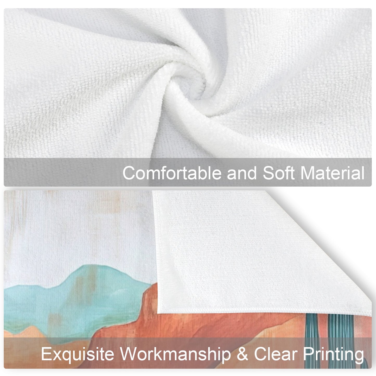 Desert Dreaming Set of 4 Kitchen Dish Towels Made in America