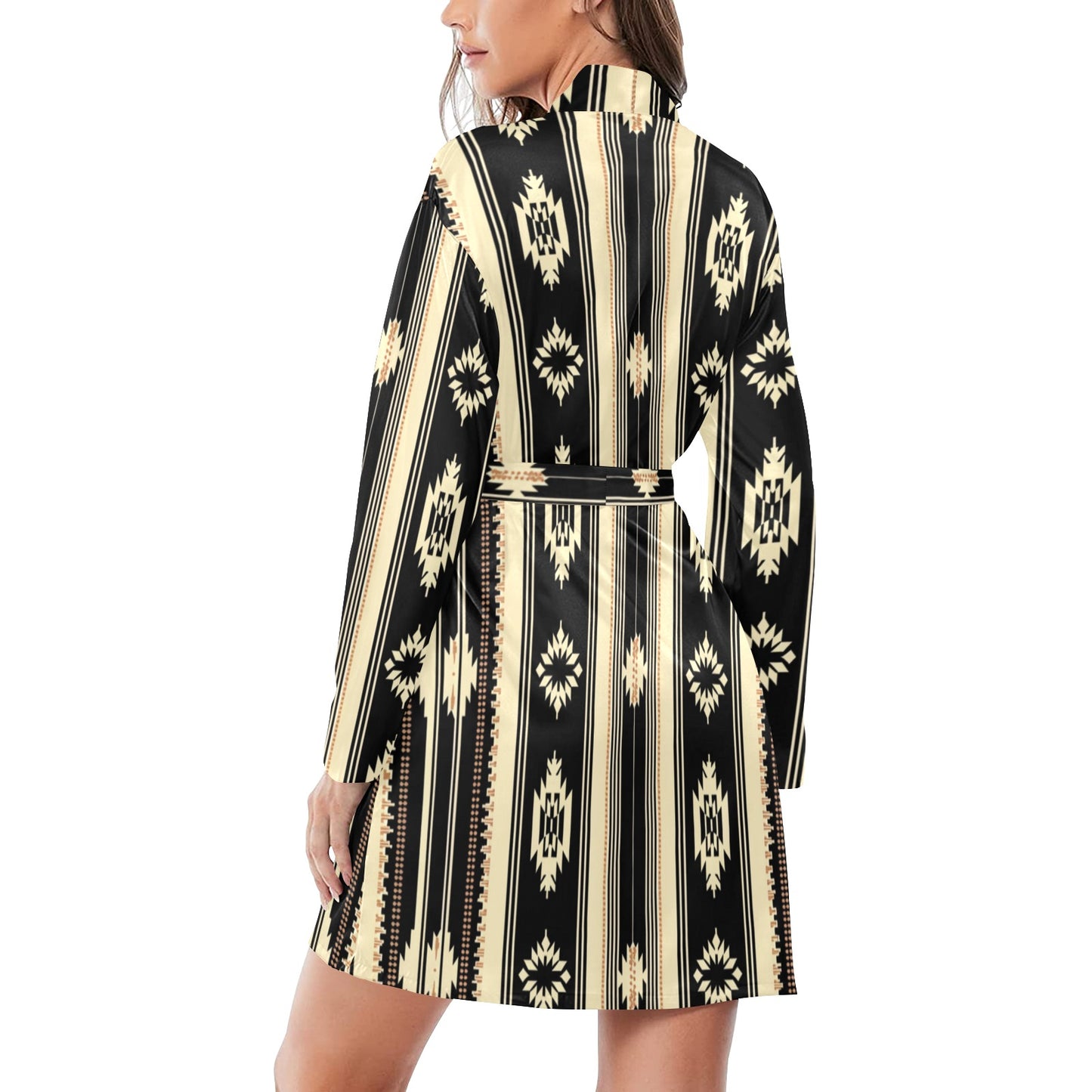 Colores de Mexico Santa Fe Aztec Satin Robe