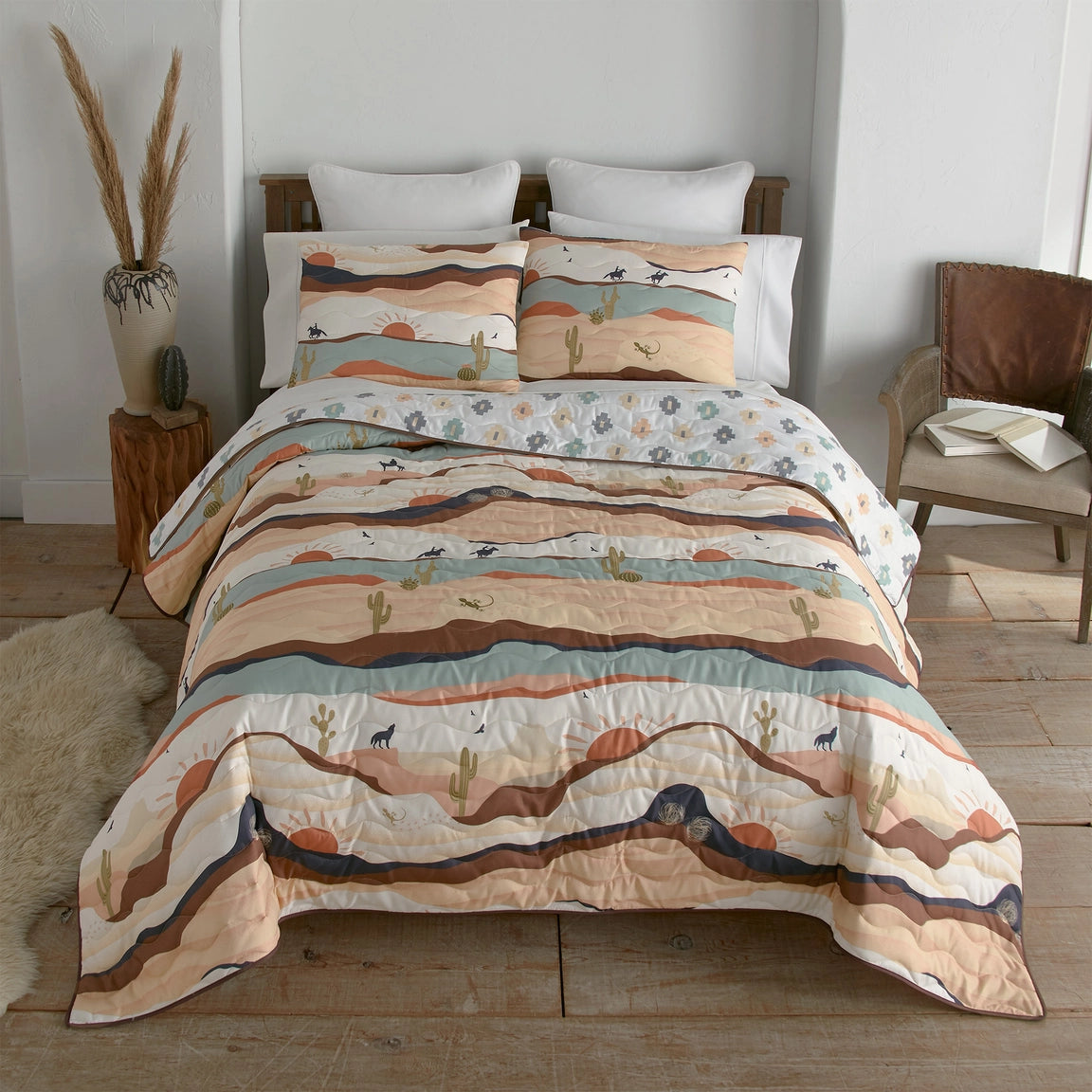 Desert Rivival Reversible Bedding Set