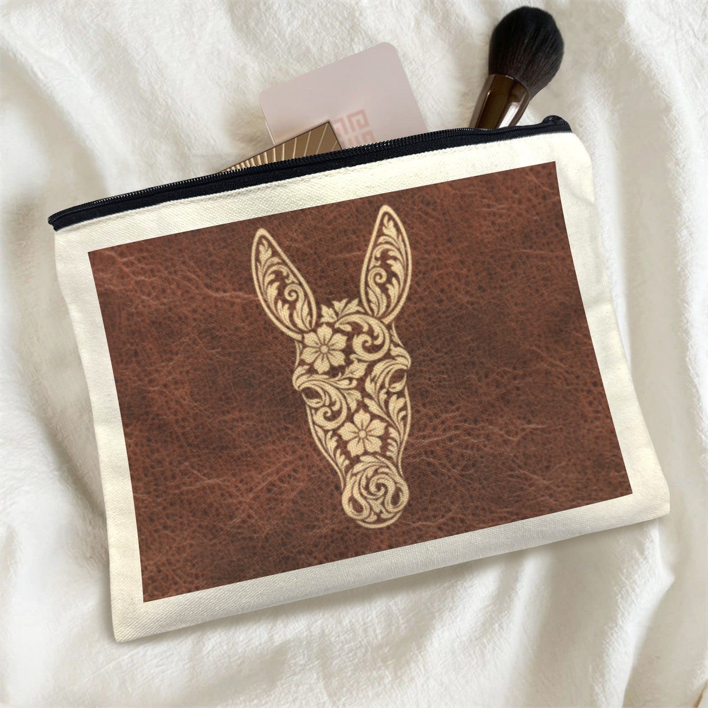 Tooled Donkey pack of of 5 bags Cosmetic Bag Made in America