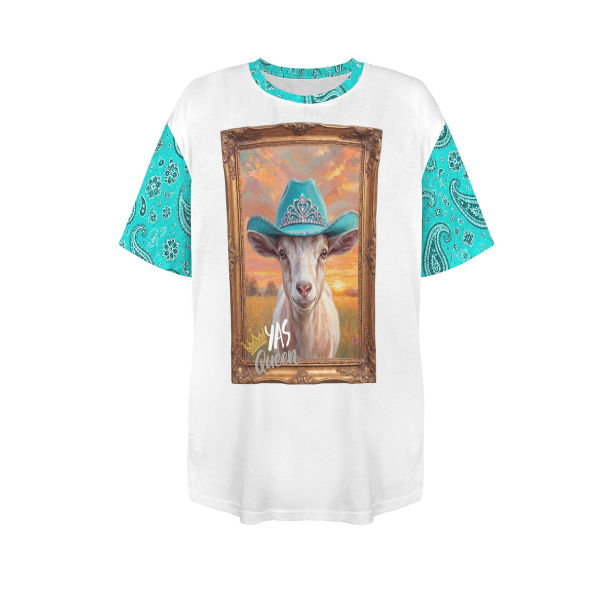 Baha Ranch Originals Softest Queen Goat Bandana Tee