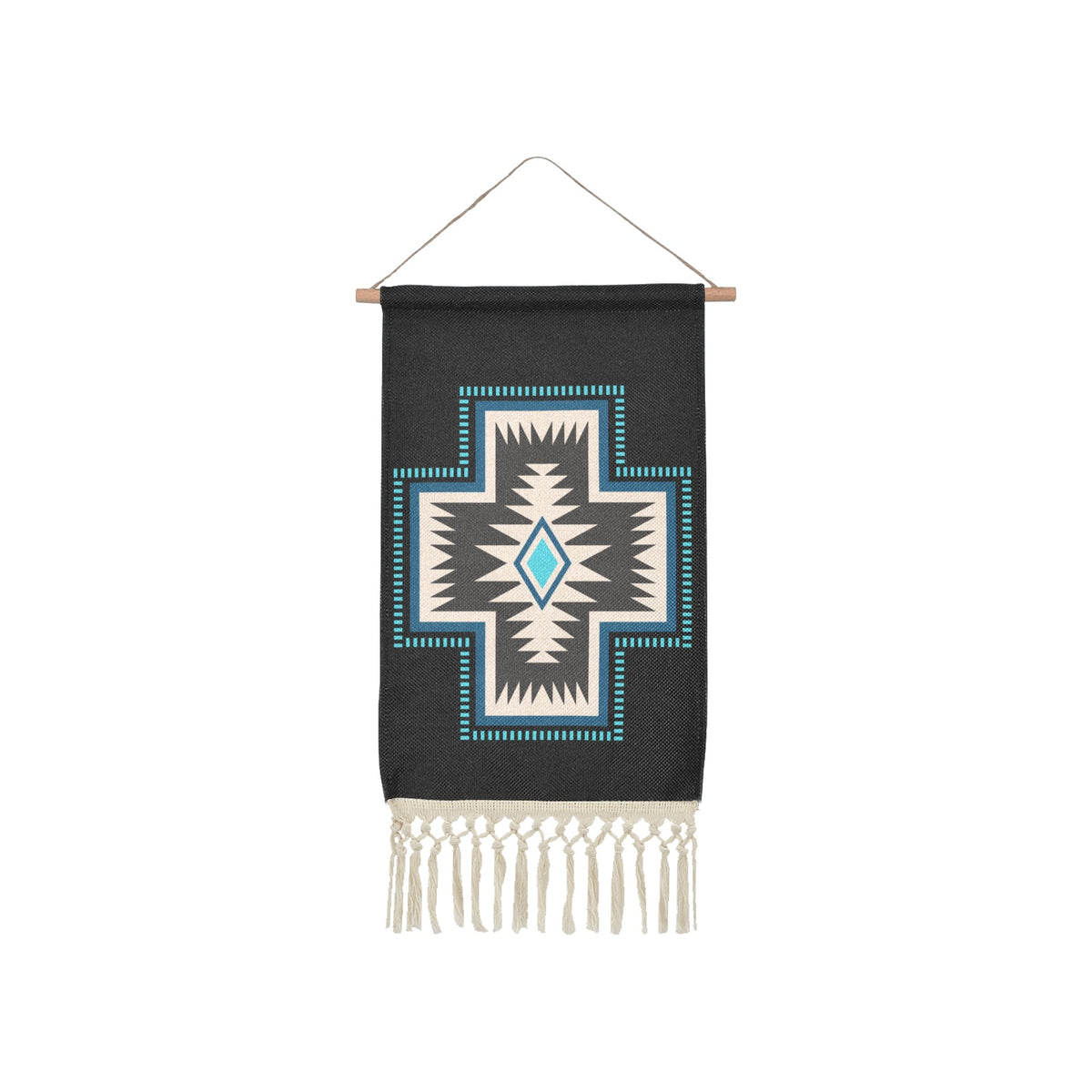 Baha Ranch SW Cross Wall Hanging Linen Poster Made in America