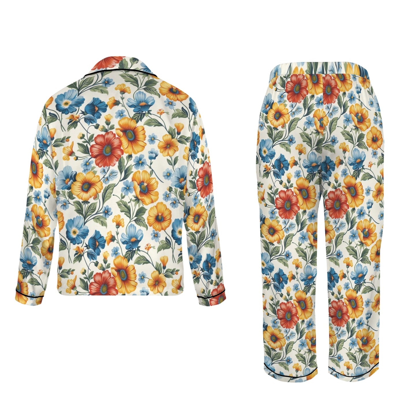 Colores De Mexico Spring Florals Satin Pajamas