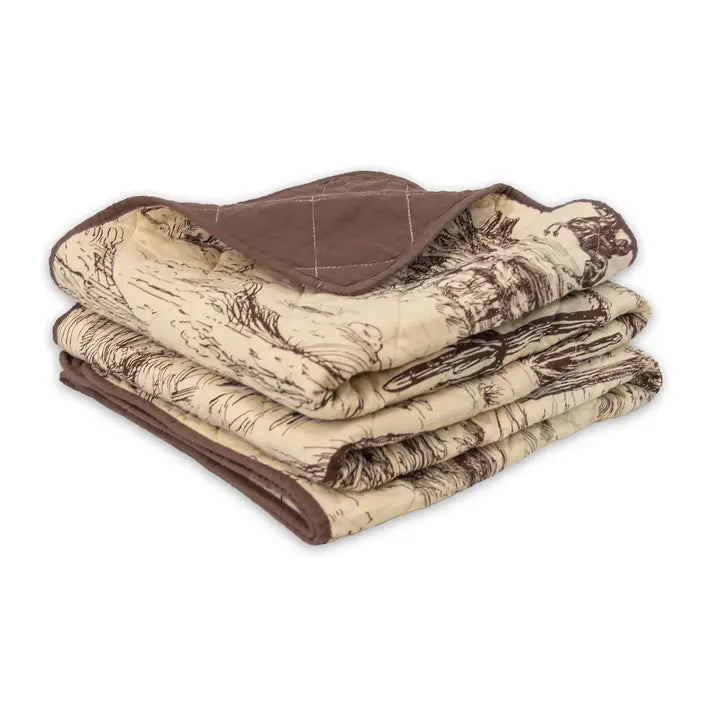 Hey There Cowboy Quilted Throw Blanket