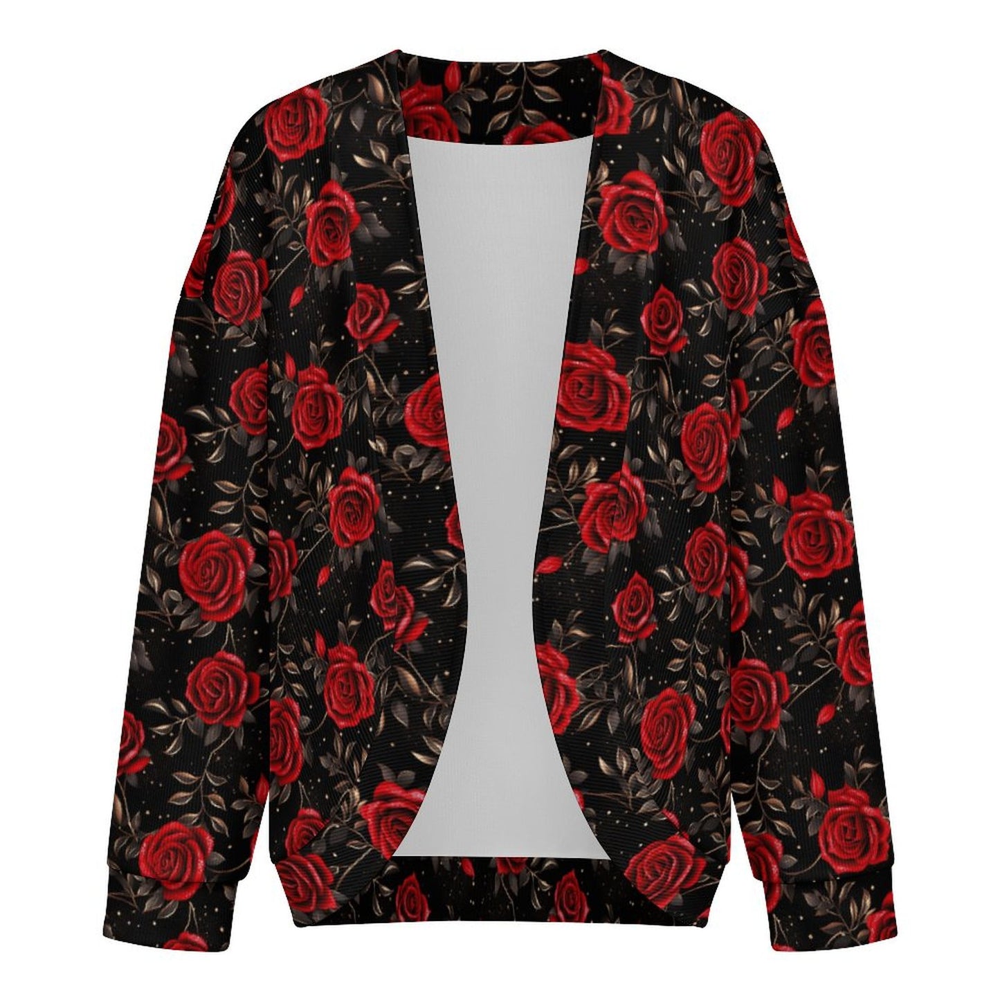 Colores de Mexico Romantic Roses Drop Shoulder Cardigan