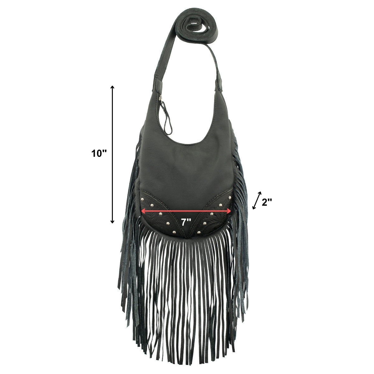 American West Handbags Fringed Cowgirl Hobo Crossbody