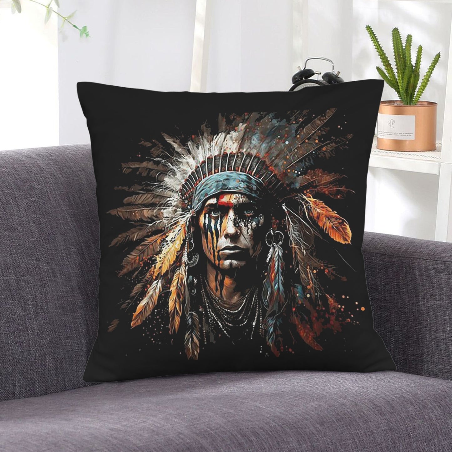 Baha Ranch Painted Native Velvety Soft Pillow Case Made in America