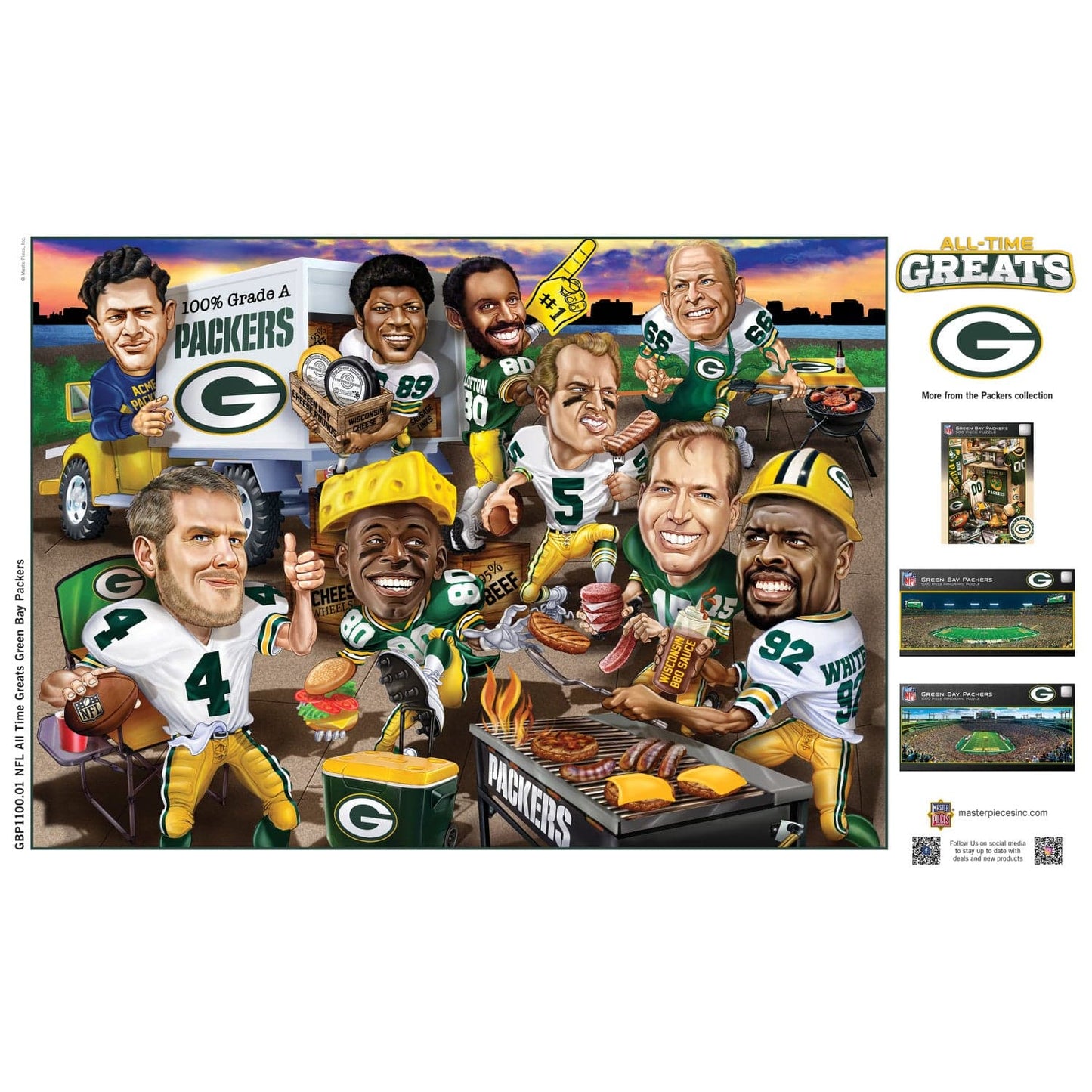 Green Bay Packers - All Time Greats 500 Piece Jigsaw Puzzle