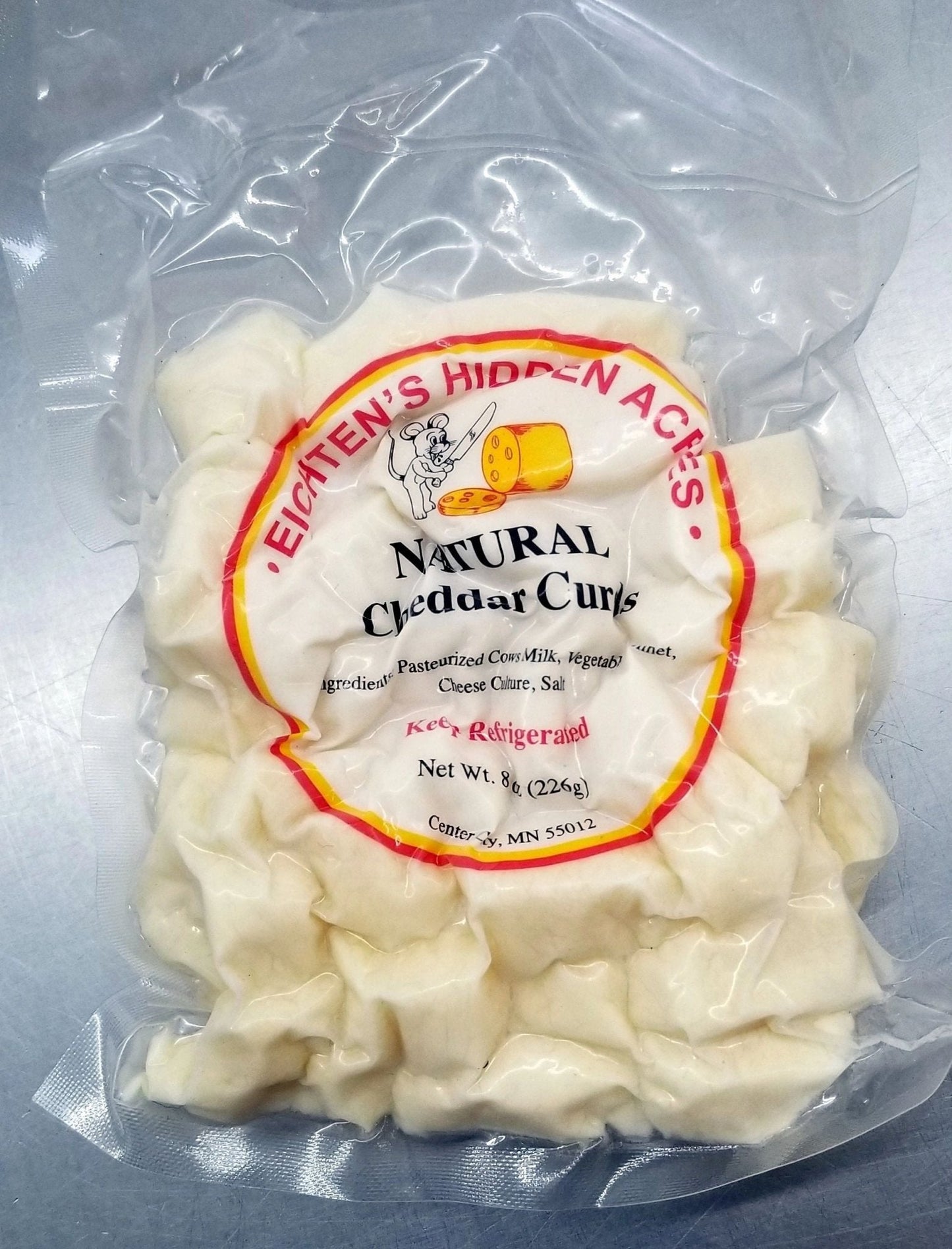 Eichtens Cheese, Cheese Curds, White 1/2 lb (8 oz)
