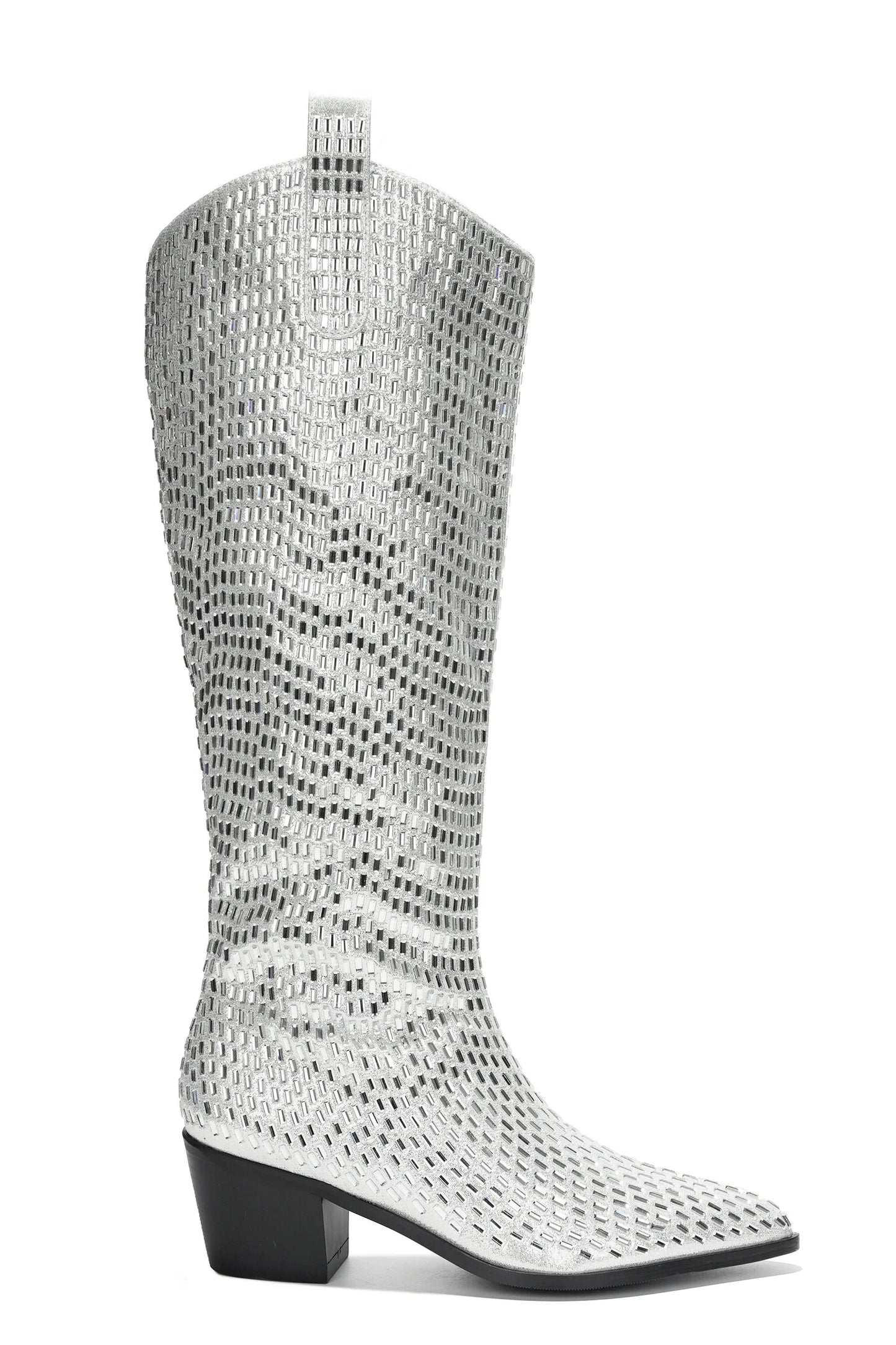 Blazing Boots - Blue or Silver -  Cowgirl Sparkle Holiday Western