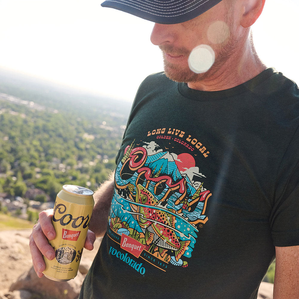 Unisex Coors Banquet x YoColorado Fly Fishing T-Shirt - LIMITED EDITION