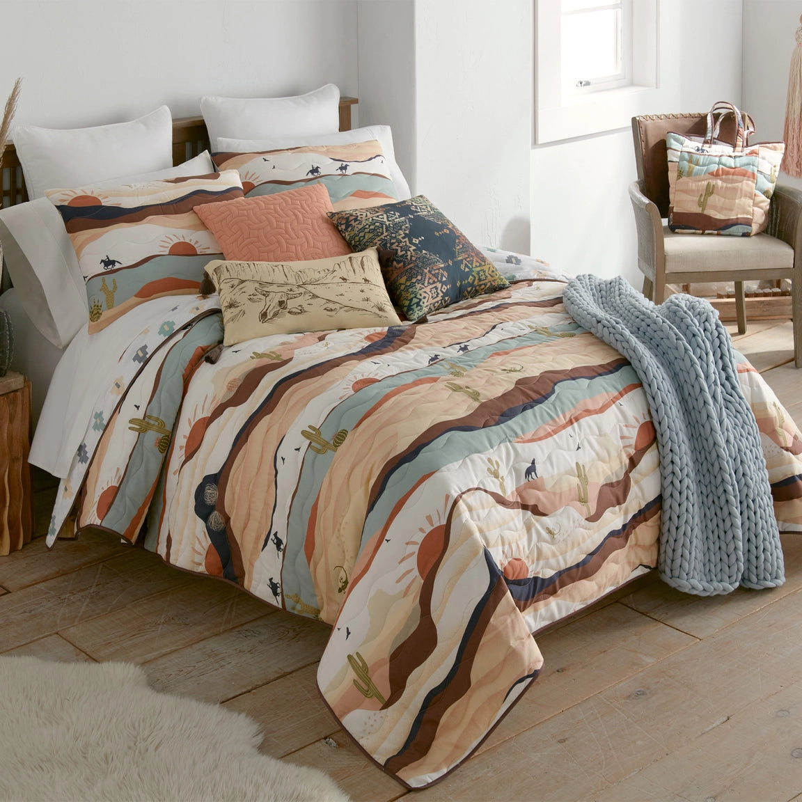 Desert Rivival Reversible Bedding Set