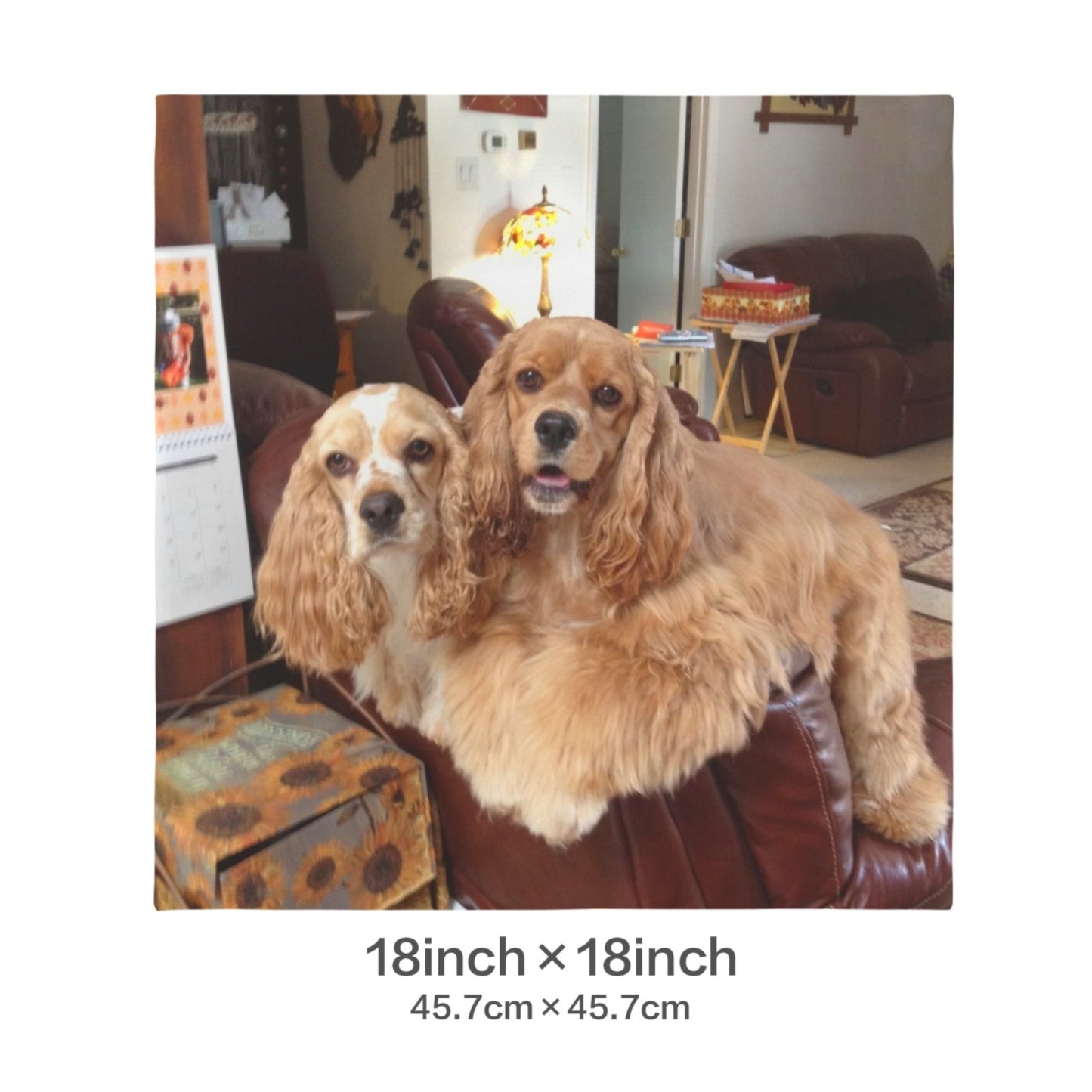 Customizable Pet Dog Cat Memorial Cockers Velvety Soft Pillow Case Made in America