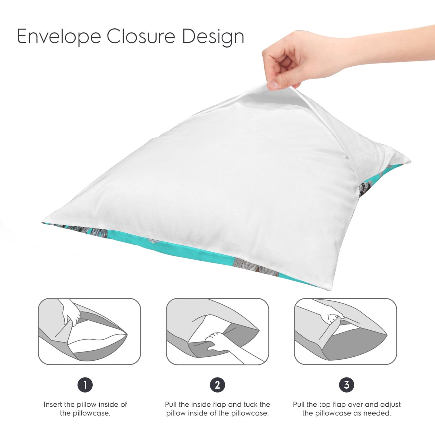 Baha Ranch Turquoise YEEHAW Velvety Soft Pillow Case Made in America