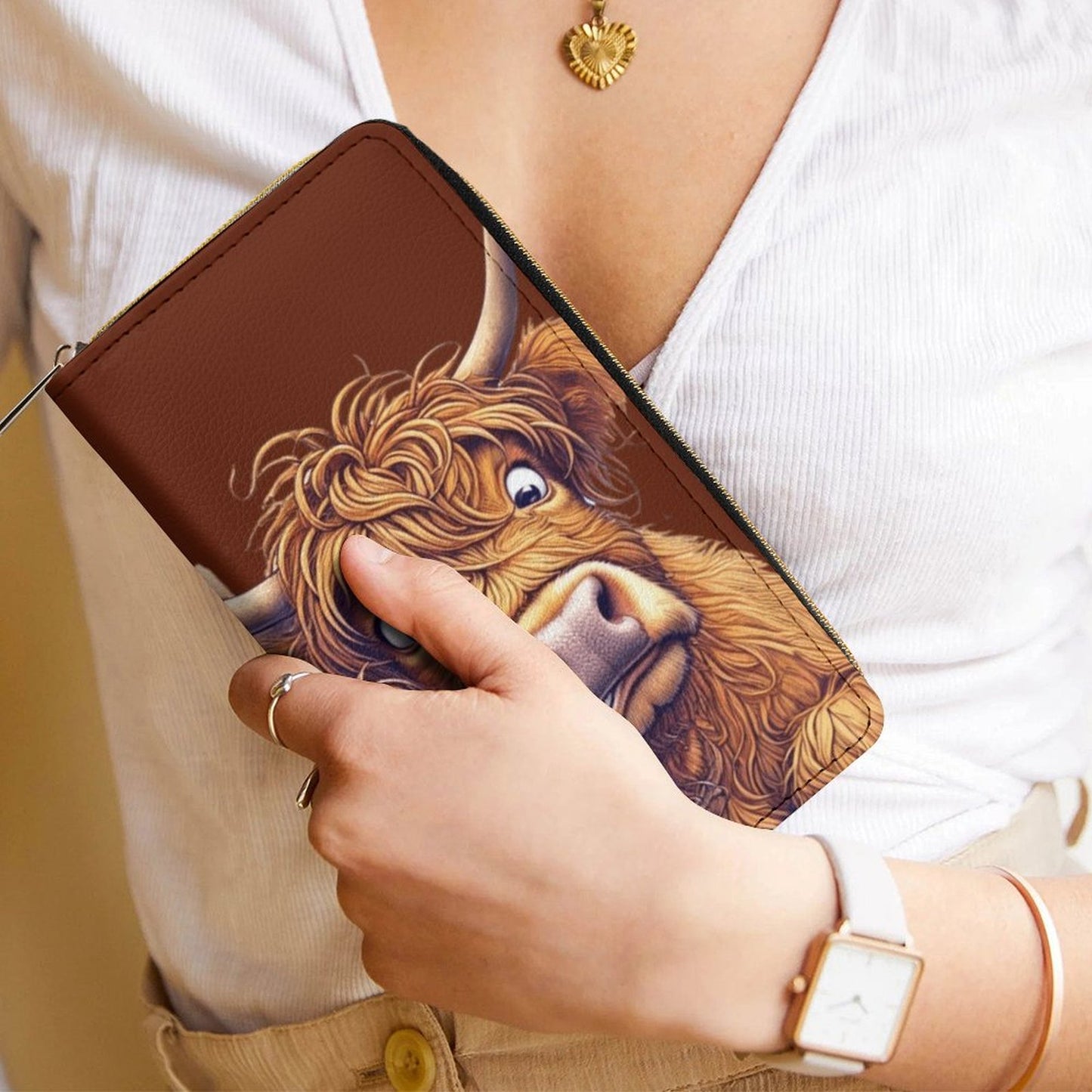 Crazy Highland Cows Wallet