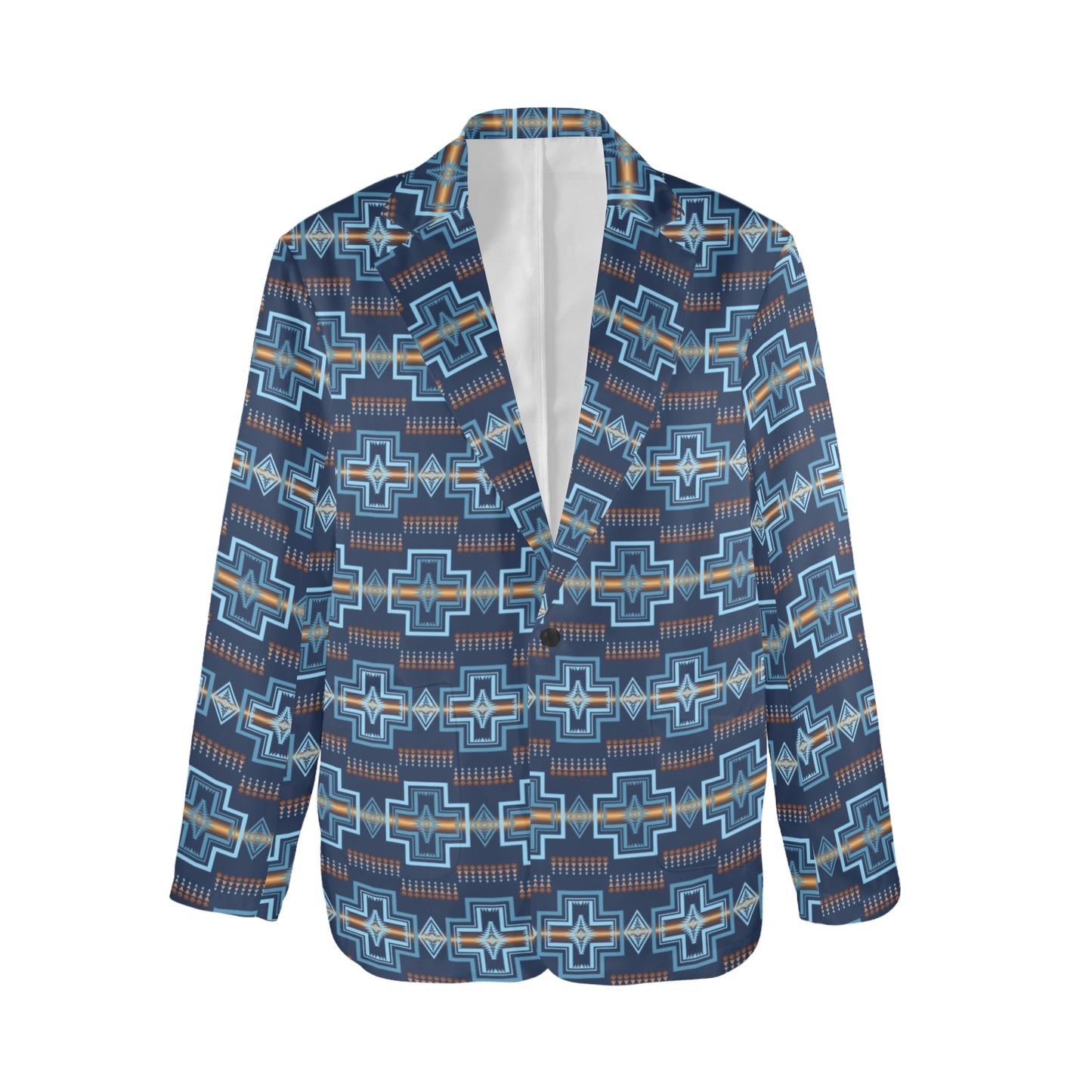 Navy Aztec Womens Western Blazer