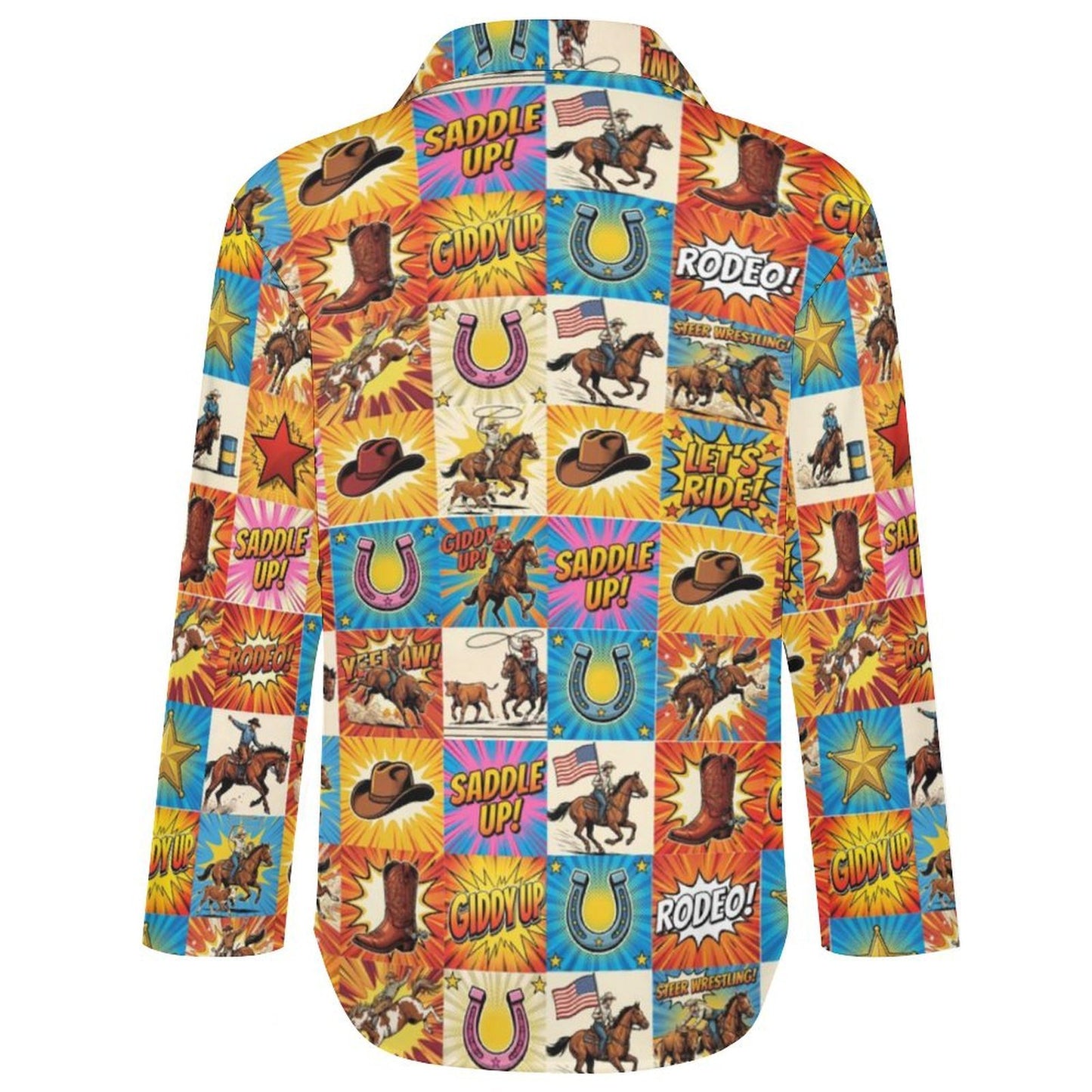 Baha Ranch The Comic Corral Western Rodeo Blouse