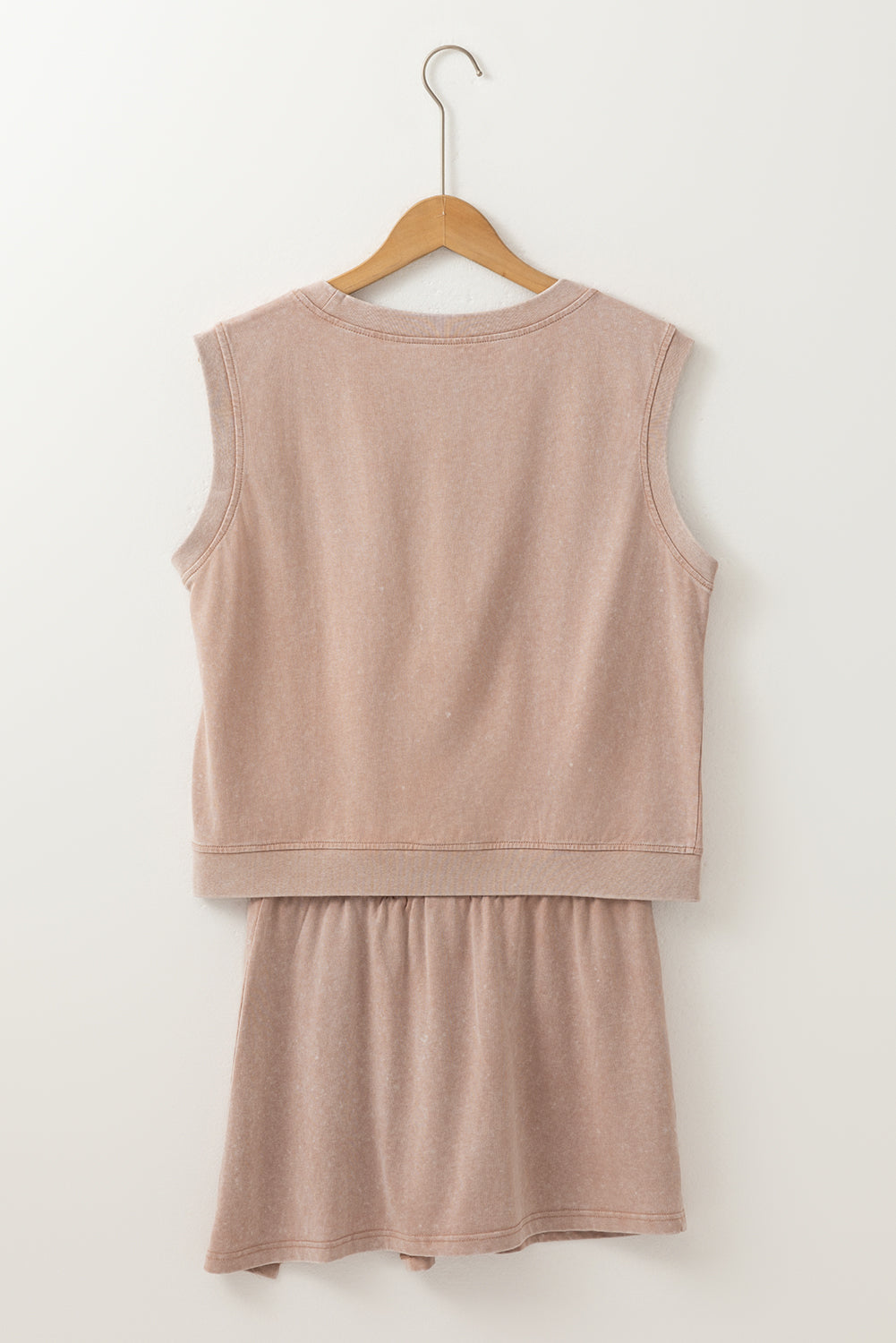 Solid Mineral Wash Tank Top & Lined Skort Set