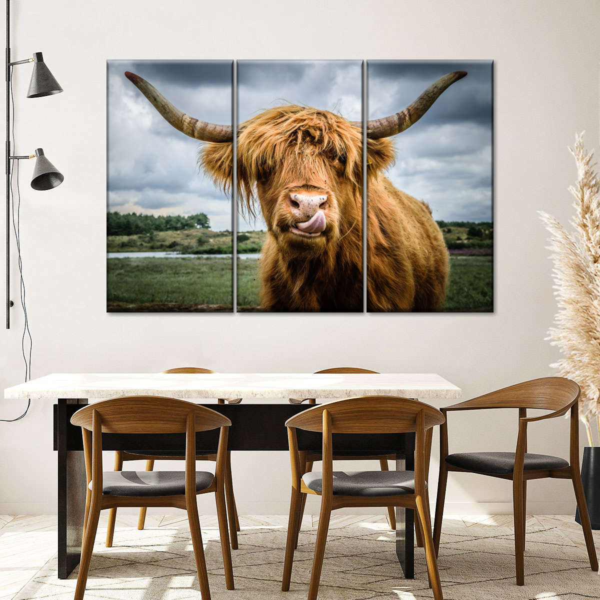 Silly Highland Cow Wall Art