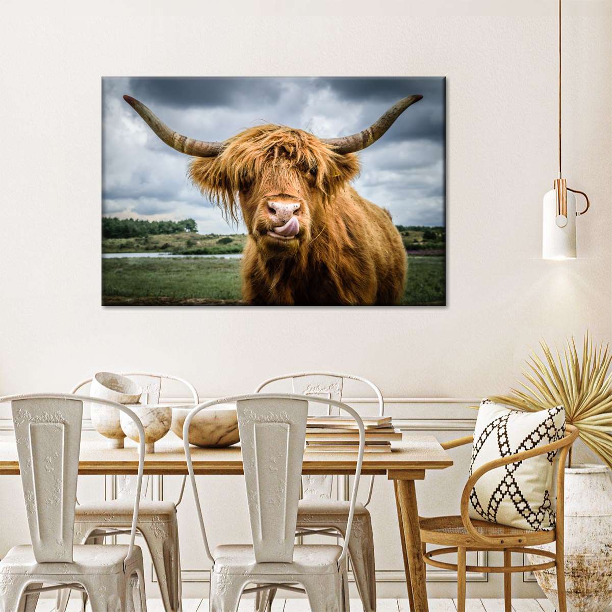 Silly Highland Cow Wall Art