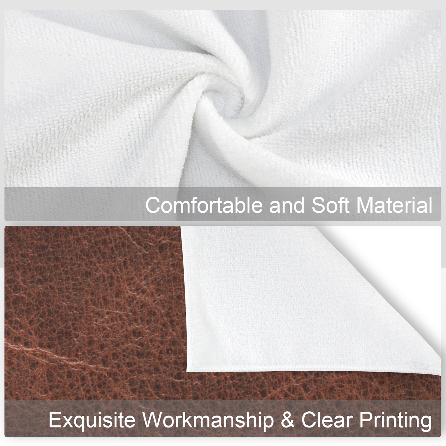 Monogrammed Initial Western Leather Look Saddle Longhorn Cowboy Cowgirl Kitchen Dish Towels Made in America