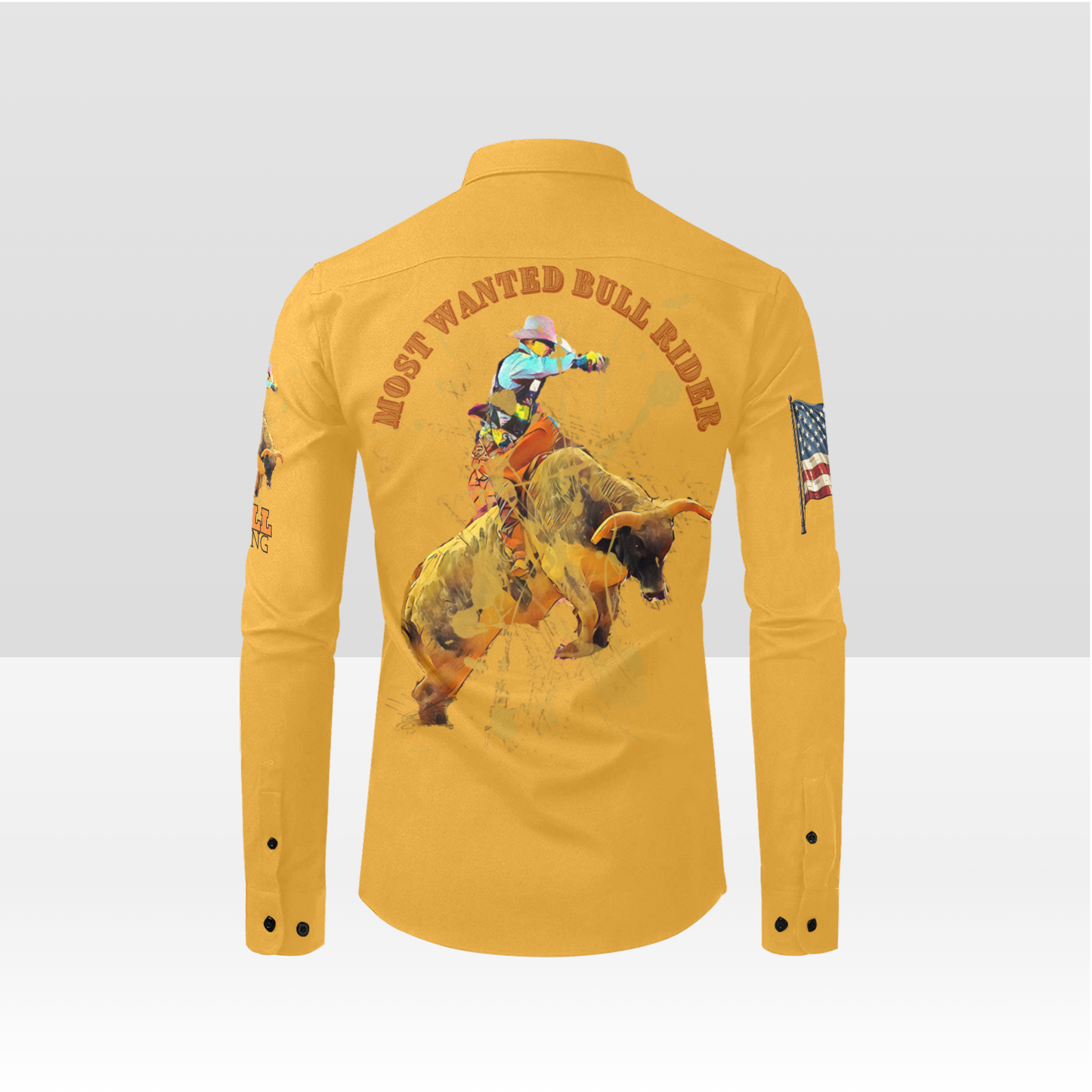 Custom Bull Rider Western Button Up Shirt