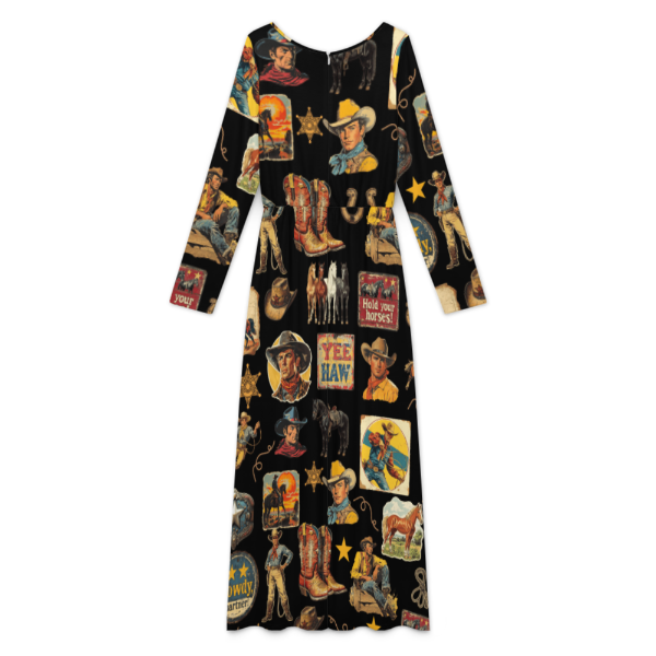 Vintage Cowboy Collage Western Jumpsuit