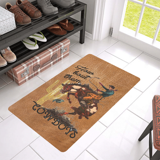 How Bout Them Cowboys Floor Mat  30" x 18" Made in America