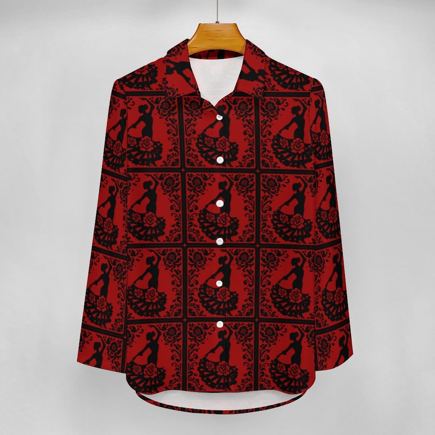 Colores de Mexico Flamenco Dancer Button Up Shirt