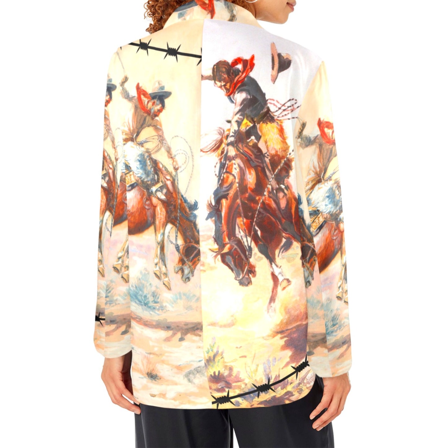 Yeehaw Cowboy Vintage Western Retro Blazer