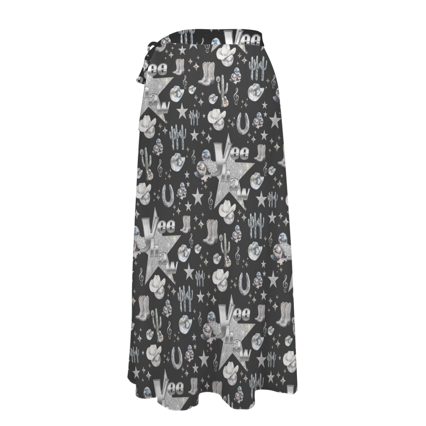 Baha Ranch Rhinestone Cowgirl Beach Swim Skirt Coverup
