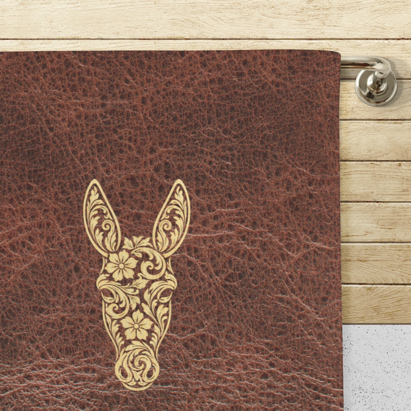 Baha Ranch Tooled Donkey Set of 4 Kitchen Dish Towels Made in America