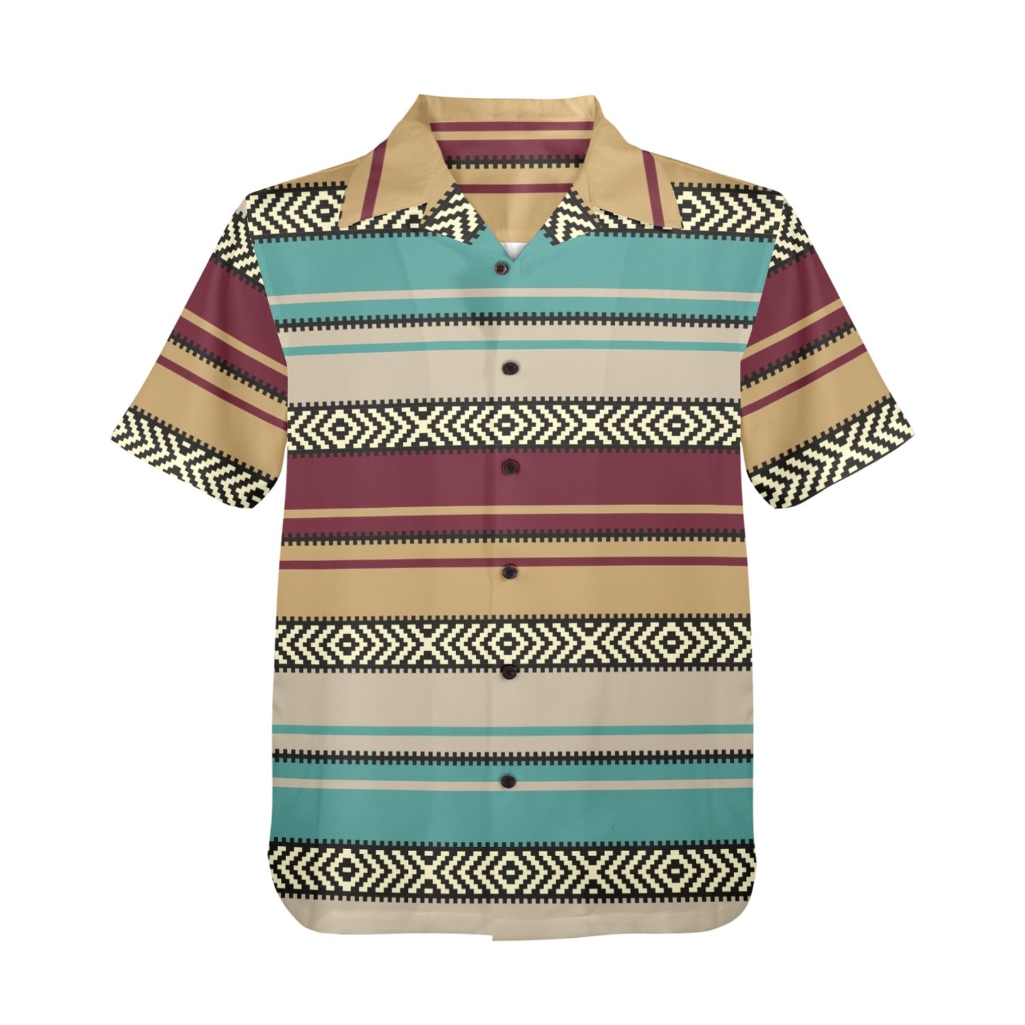 Baha Ranch Southwest Serape Hawaiian Shirt Made in America