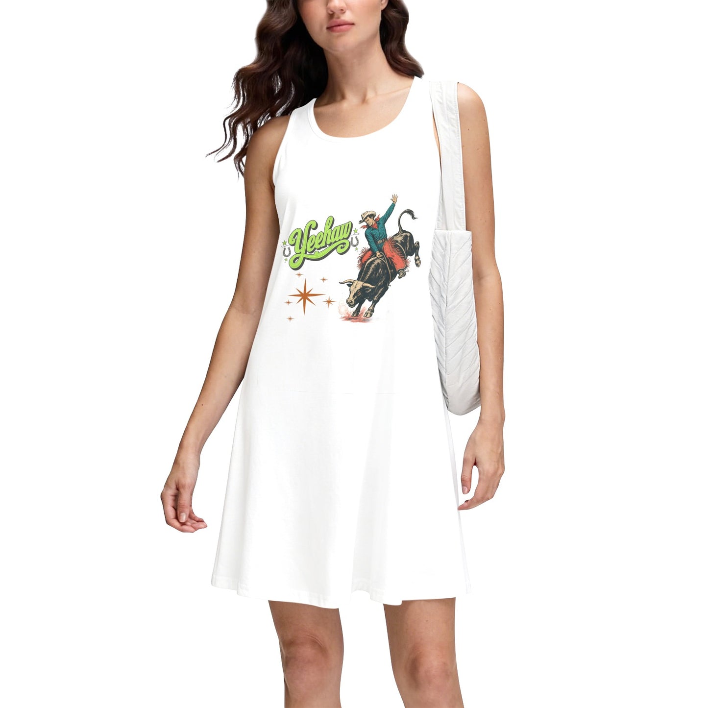 Baha Ranch Yeehaw Bullrider Tank Dress Made in America