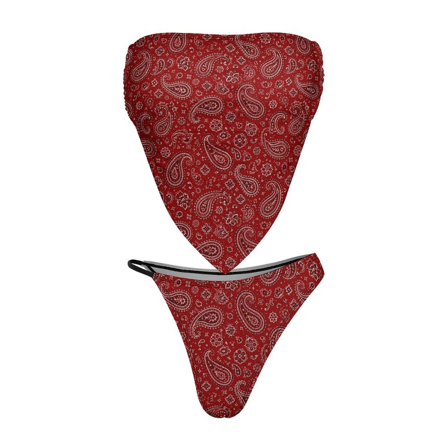Baha Ranch Howdy Honey Bandana Print Handkerchief Bikini Set