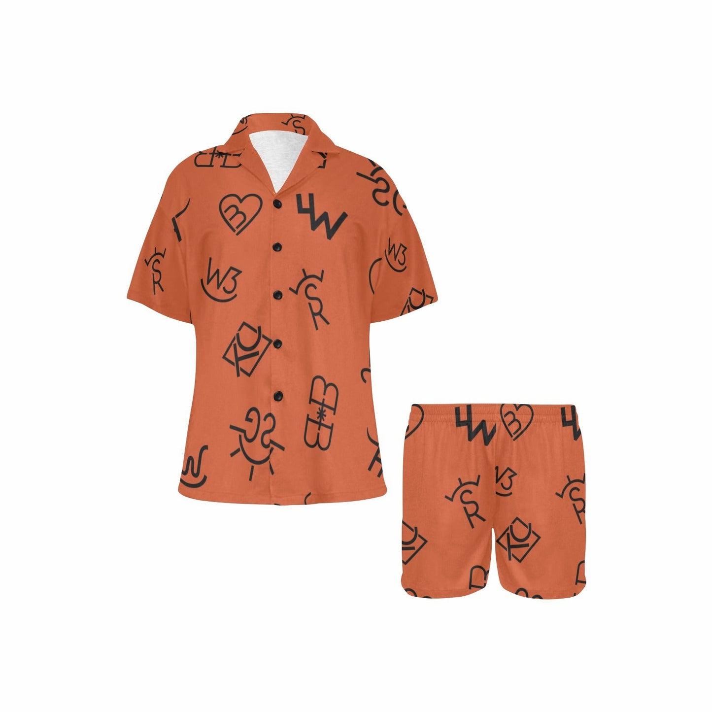 Brown Cattle Brands Short Pajama Set